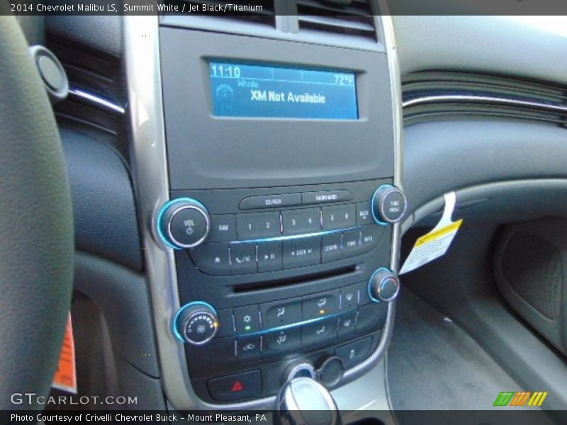 Summit White / Jet Black/Titanium 2014 Chevrolet Malibu LS