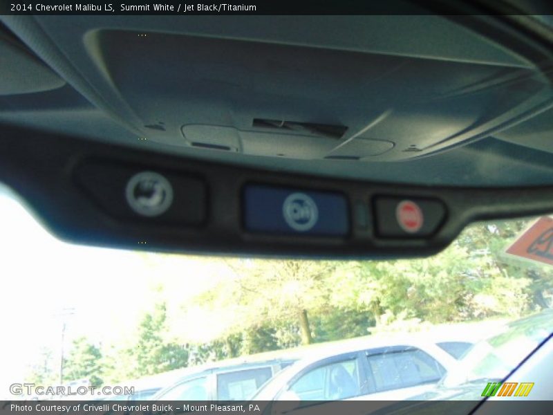 Summit White / Jet Black/Titanium 2014 Chevrolet Malibu LS