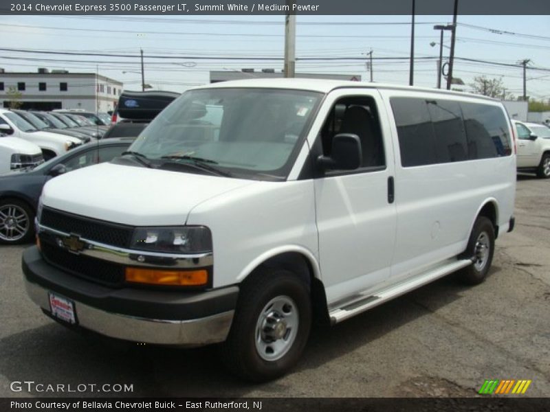 Summit White / Medium Pewter 2014 Chevrolet Express 3500 Passenger LT