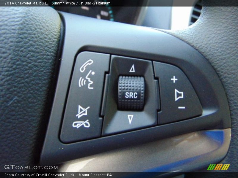 Summit White / Jet Black/Titanium 2014 Chevrolet Malibu LS
