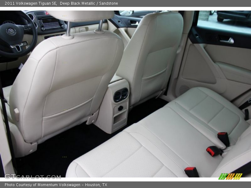 Deep Black Metallic / Sandstone 2011 Volkswagen Tiguan SE