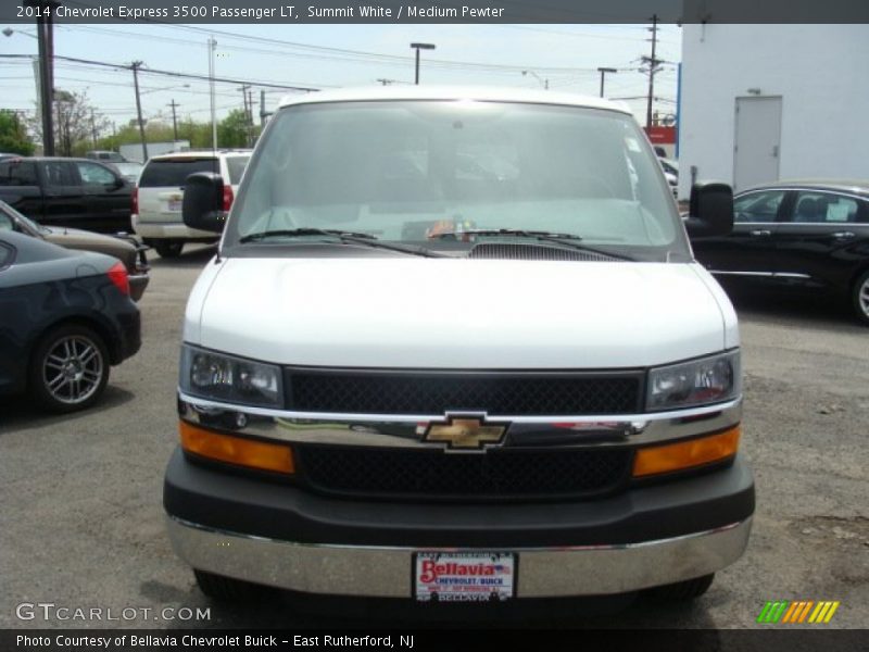 Summit White / Medium Pewter 2014 Chevrolet Express 3500 Passenger LT