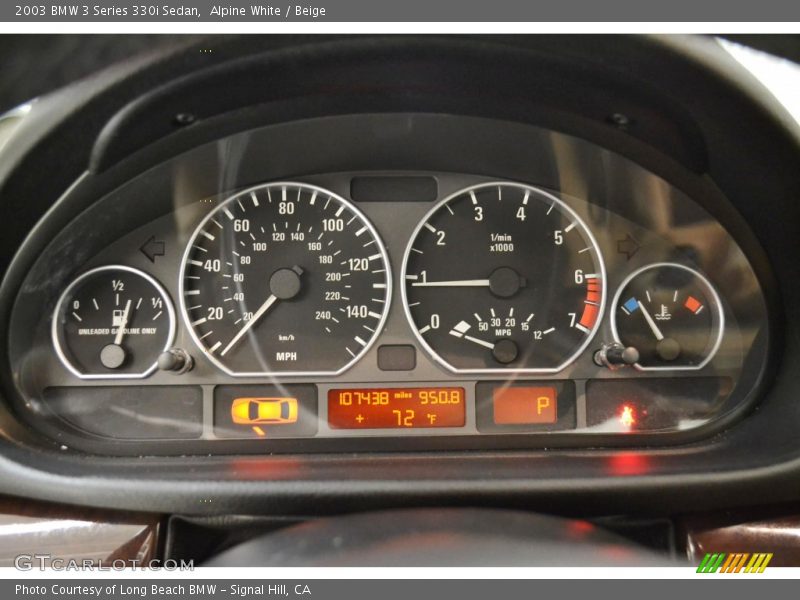 Alpine White / Beige 2003 BMW 3 Series 330i Sedan