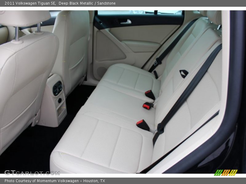 Deep Black Metallic / Sandstone 2011 Volkswagen Tiguan SE
