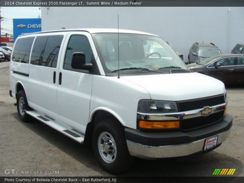 Summit White / Medium Pewter 2014 Chevrolet Express 3500 Passenger LT