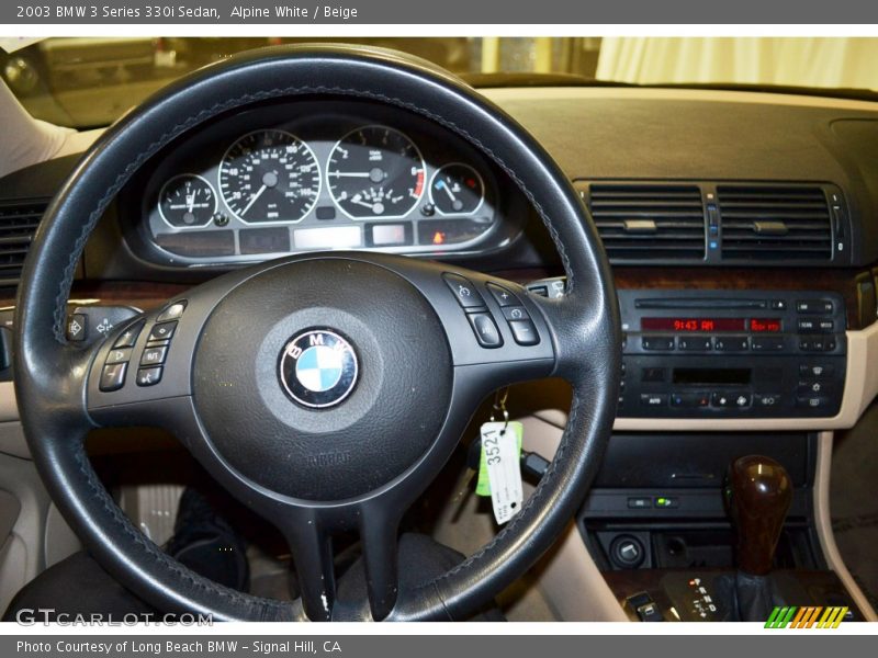 Alpine White / Beige 2003 BMW 3 Series 330i Sedan