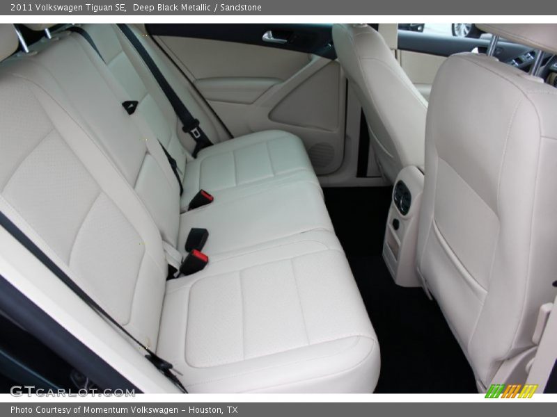 Deep Black Metallic / Sandstone 2011 Volkswagen Tiguan SE