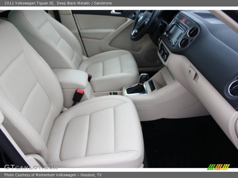 Deep Black Metallic / Sandstone 2011 Volkswagen Tiguan SE