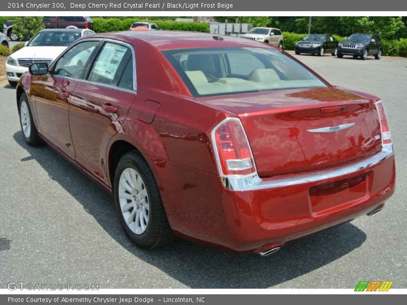 Deep Cherry Red Crystal Pearl / Black/Light Frost Beige 2014 Chrysler 300