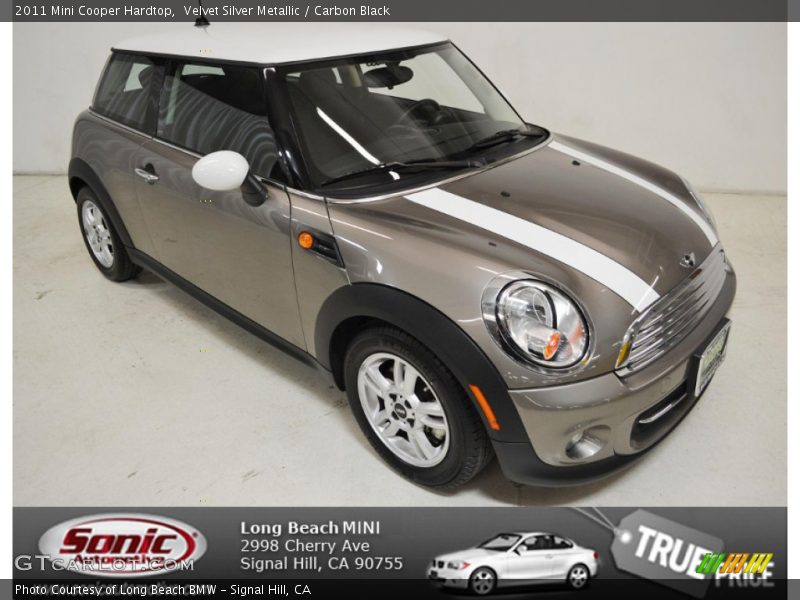 Velvet Silver Metallic / Carbon Black 2011 Mini Cooper Hardtop
