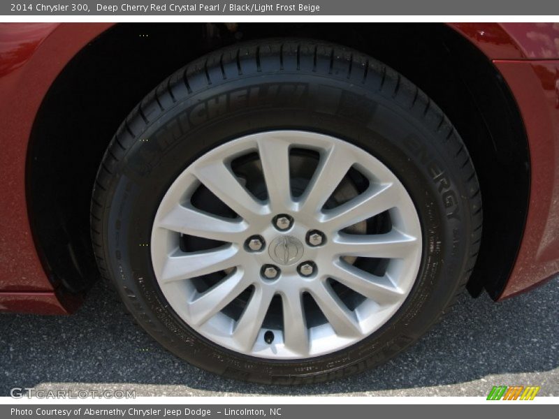 Deep Cherry Red Crystal Pearl / Black/Light Frost Beige 2014 Chrysler 300