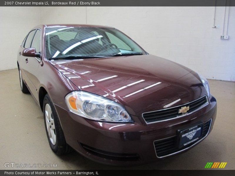 Bordeaux Red / Ebony Black 2007 Chevrolet Impala LS