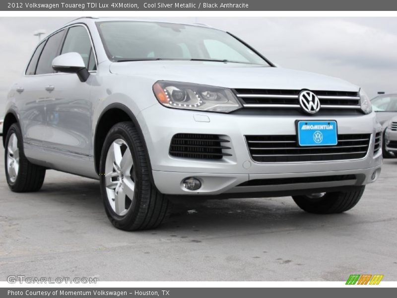 Cool Silver Metallic / Black Anthracite 2012 Volkswagen Touareg TDI Lux 4XMotion