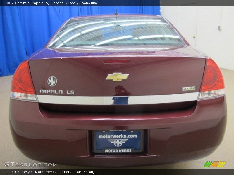 Bordeaux Red / Ebony Black 2007 Chevrolet Impala LS