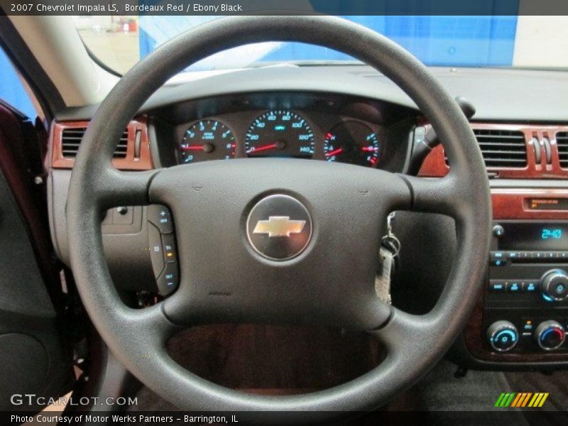 Bordeaux Red / Ebony Black 2007 Chevrolet Impala LS
