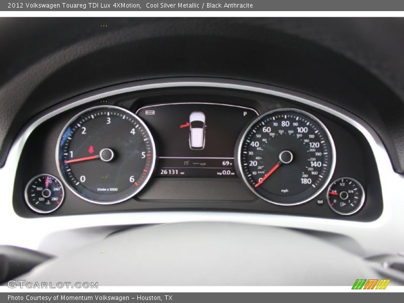 Cool Silver Metallic / Black Anthracite 2012 Volkswagen Touareg TDI Lux 4XMotion