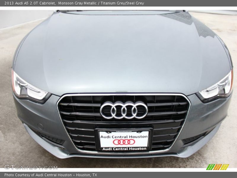 Monsoon Gray Metallic / Titanium Grey/Steel Grey 2013 Audi A5 2.0T Cabriolet