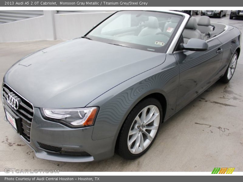 Monsoon Gray Metallic / Titanium Grey/Steel Grey 2013 Audi A5 2.0T Cabriolet