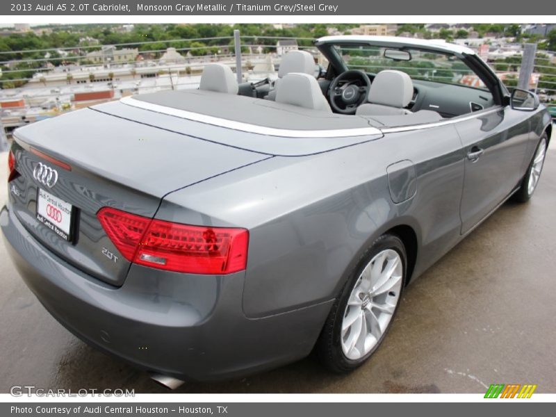 Monsoon Gray Metallic / Titanium Grey/Steel Grey 2013 Audi A5 2.0T Cabriolet