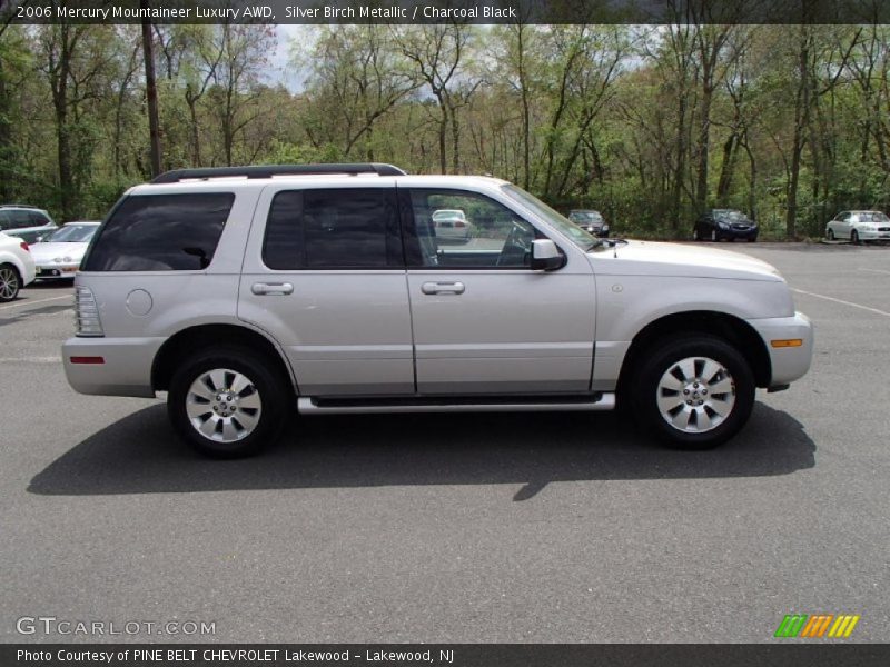 Silver Birch Metallic / Charcoal Black 2006 Mercury Mountaineer Luxury AWD