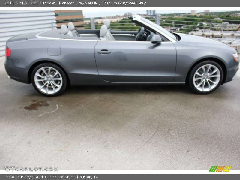 Monsoon Gray Metallic / Titanium Grey/Steel Grey 2013 Audi A5 2.0T Cabriolet