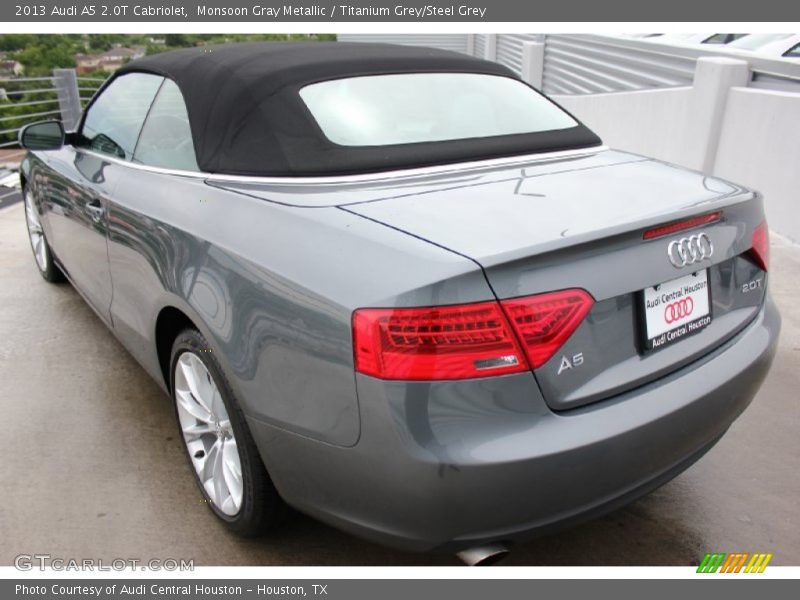 Monsoon Gray Metallic / Titanium Grey/Steel Grey 2013 Audi A5 2.0T Cabriolet