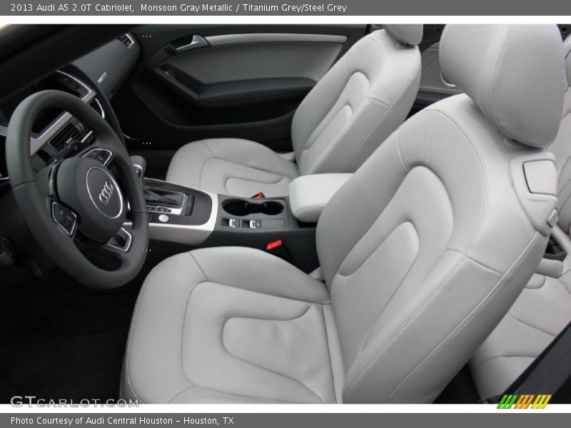 Monsoon Gray Metallic / Titanium Grey/Steel Grey 2013 Audi A5 2.0T Cabriolet
