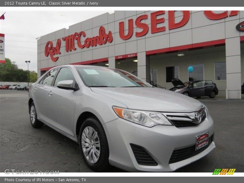 Classic Silver Metallic / Ivory 2012 Toyota Camry LE