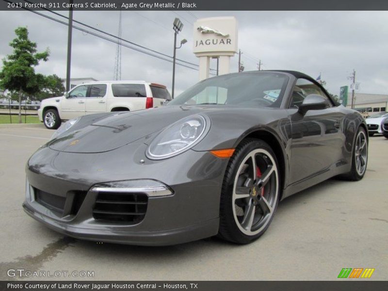 Agate Grey Metallic / Black 2013 Porsche 911 Carrera S Cabriolet