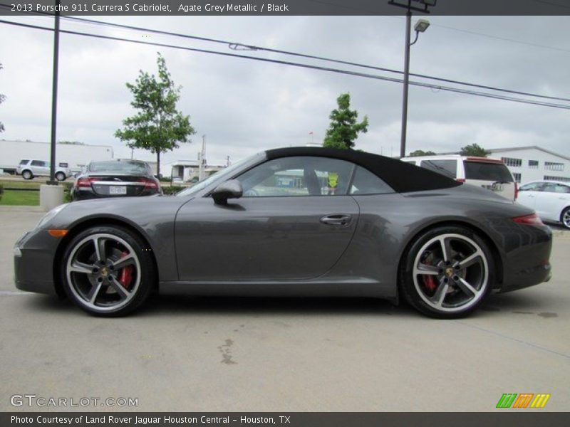 Agate Grey Metallic / Black 2013 Porsche 911 Carrera S Cabriolet