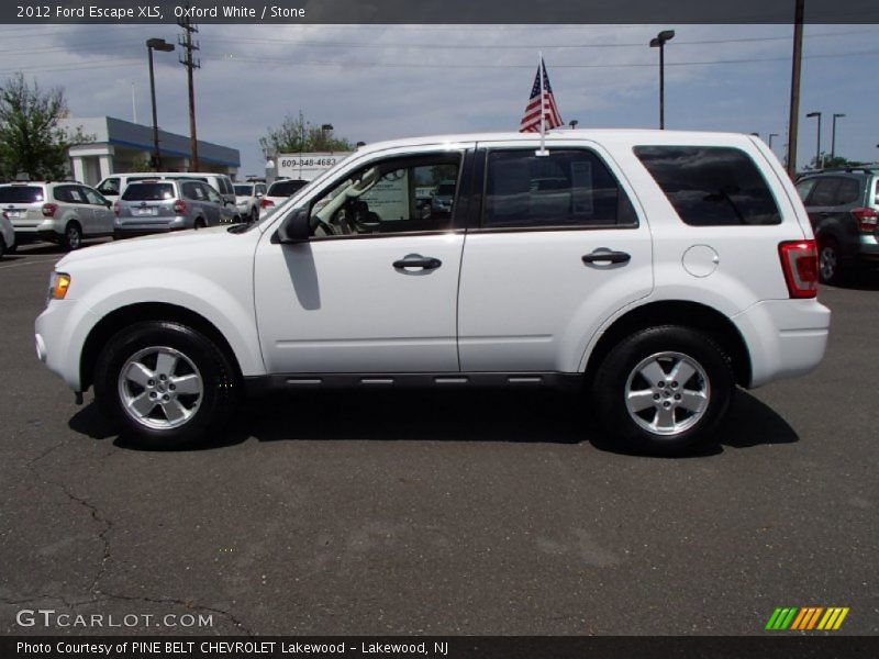 Oxford White / Stone 2012 Ford Escape XLS