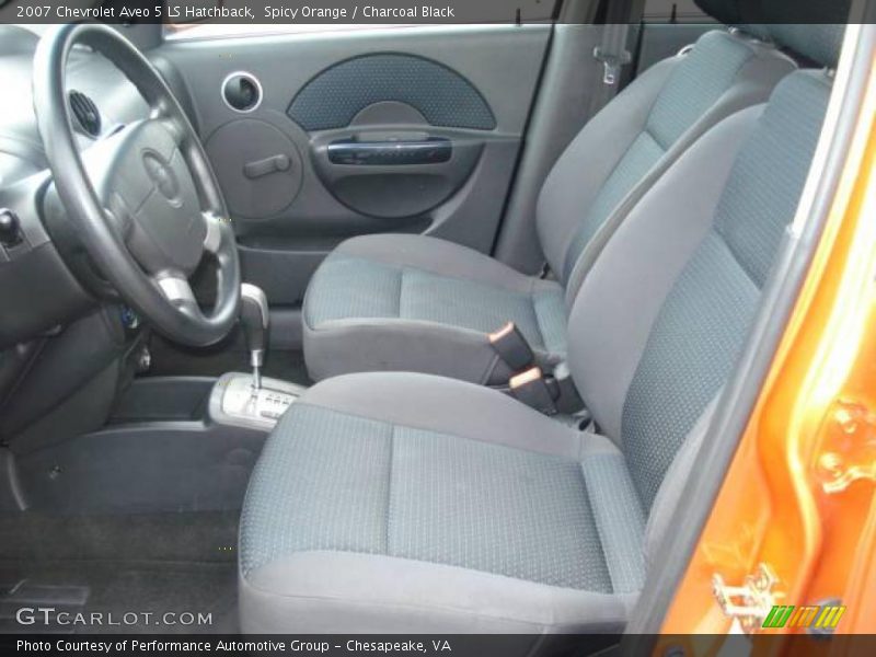 Spicy Orange / Charcoal Black 2007 Chevrolet Aveo 5 LS Hatchback