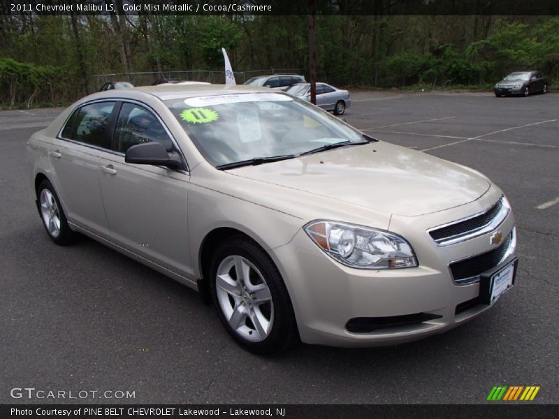Gold Mist Metallic / Cocoa/Cashmere 2011 Chevrolet Malibu LS