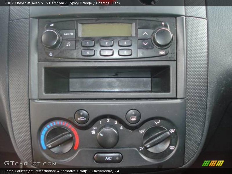 Spicy Orange / Charcoal Black 2007 Chevrolet Aveo 5 LS Hatchback