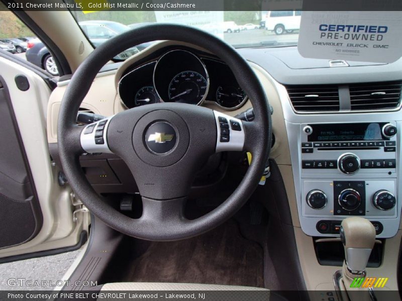 Gold Mist Metallic / Cocoa/Cashmere 2011 Chevrolet Malibu LS