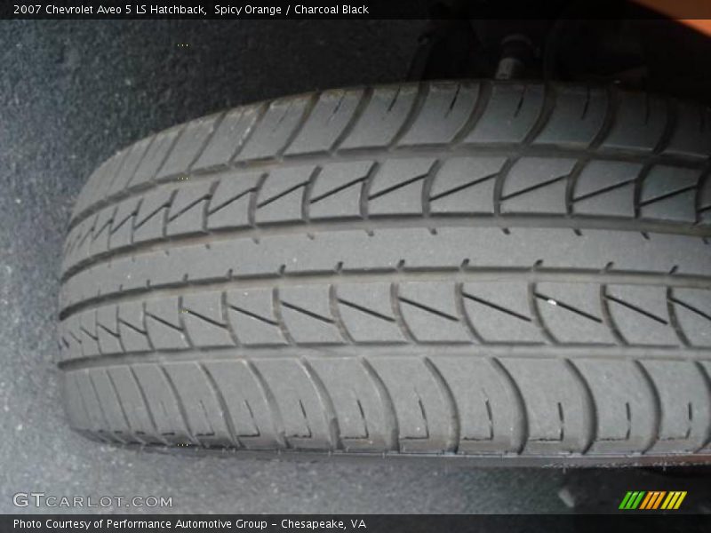 Spicy Orange / Charcoal Black 2007 Chevrolet Aveo 5 LS Hatchback