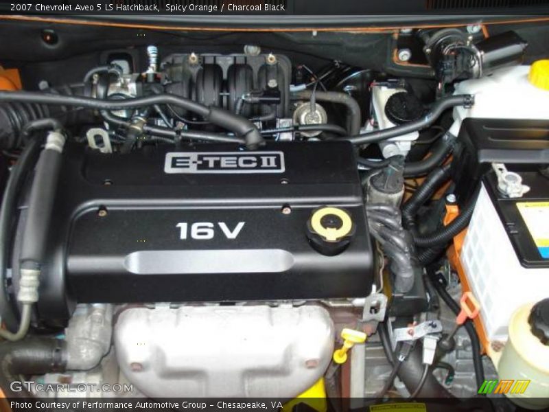 Spicy Orange / Charcoal Black 2007 Chevrolet Aveo 5 LS Hatchback