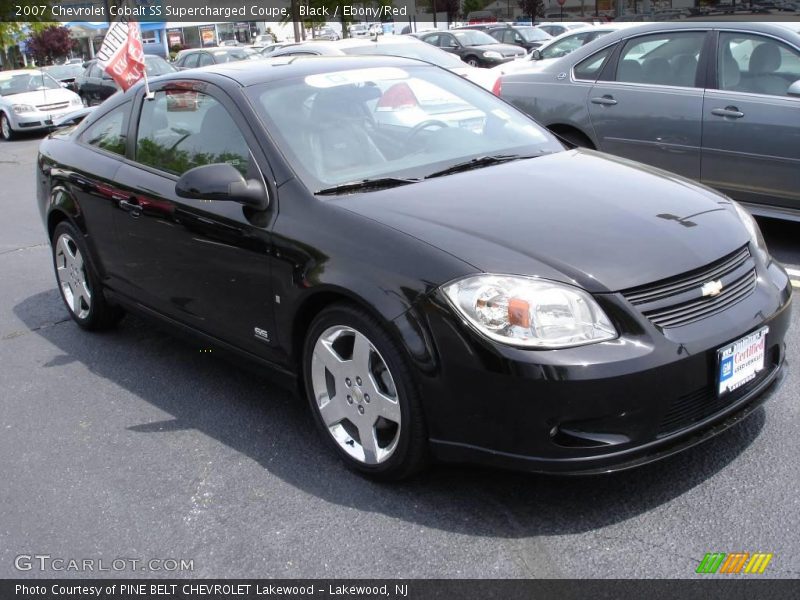 Black / Ebony/Red 2007 Chevrolet Cobalt SS Supercharged Coupe