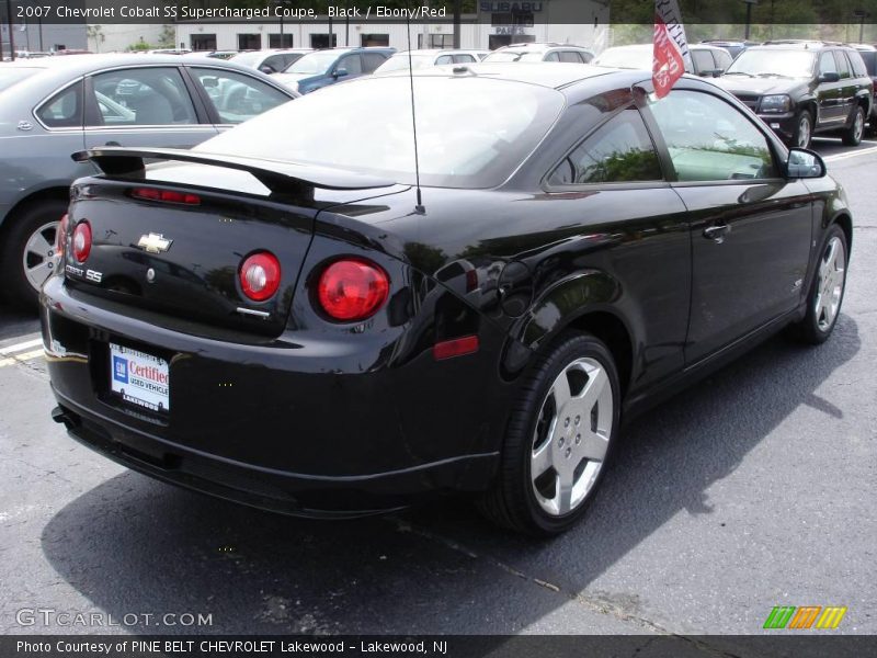 Black / Ebony/Red 2007 Chevrolet Cobalt SS Supercharged Coupe