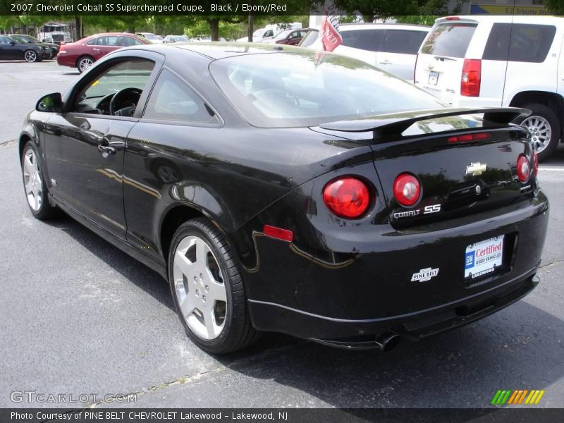 Black / Ebony/Red 2007 Chevrolet Cobalt SS Supercharged Coupe