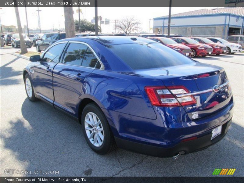 Deep Impact Blue / Dune 2014 Ford Taurus SE