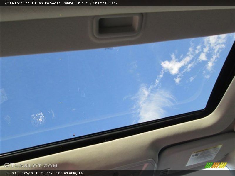 White Platinum / Charcoal Black 2014 Ford Focus Titanium Sedan