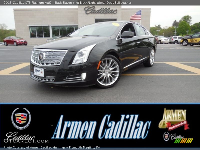 Black Raven / Jet Black/Light Wheat Opus Full Leather 2013 Cadillac XTS Platinum AWD