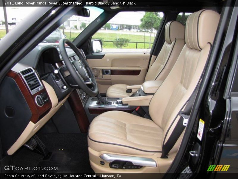 Barolo Black / Sand/Jet Black 2011 Land Rover Range Rover Supercharged