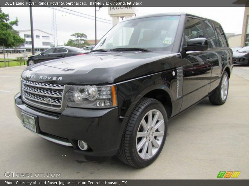 Barolo Black / Sand/Jet Black 2011 Land Rover Range Rover Supercharged