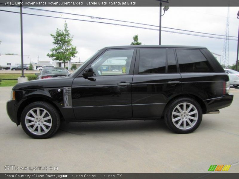 Barolo Black / Sand/Jet Black 2011 Land Rover Range Rover Supercharged