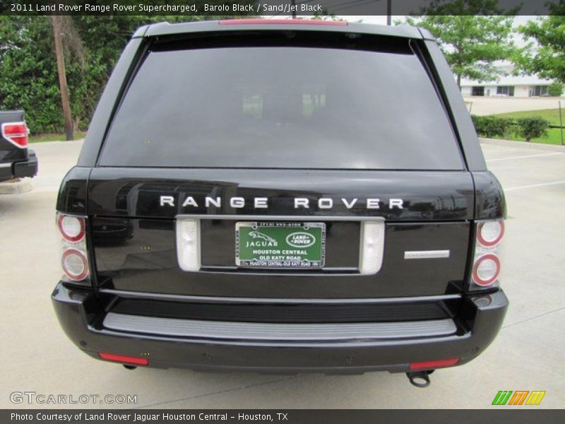 Barolo Black / Sand/Jet Black 2011 Land Rover Range Rover Supercharged