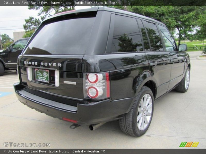 Barolo Black / Sand/Jet Black 2011 Land Rover Range Rover Supercharged