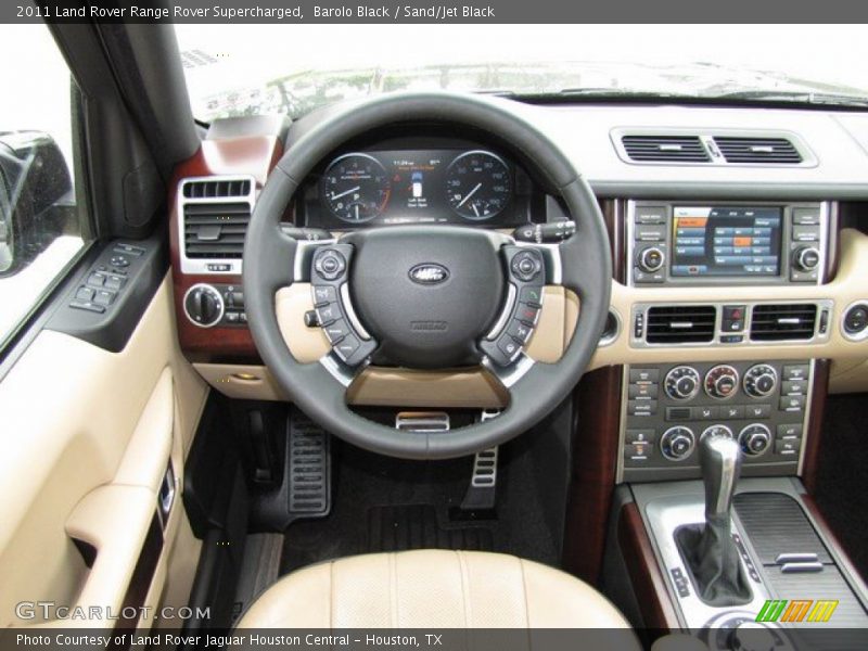 Barolo Black / Sand/Jet Black 2011 Land Rover Range Rover Supercharged