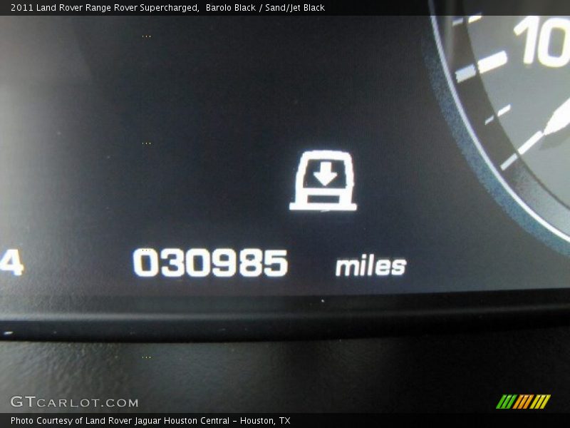 Barolo Black / Sand/Jet Black 2011 Land Rover Range Rover Supercharged